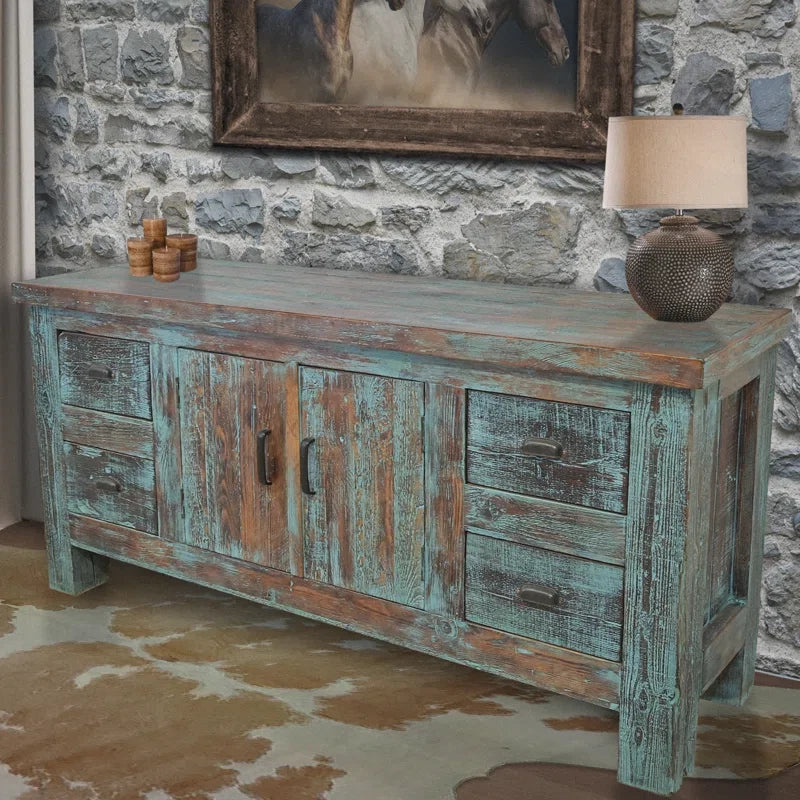 Gesa 78'' Solid Wood Sideboard (minor damage)