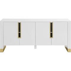 68'' Sideboard - White & Gold (Minor damage)