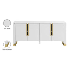 68'' Sideboard - White & Gold (Minor damage)