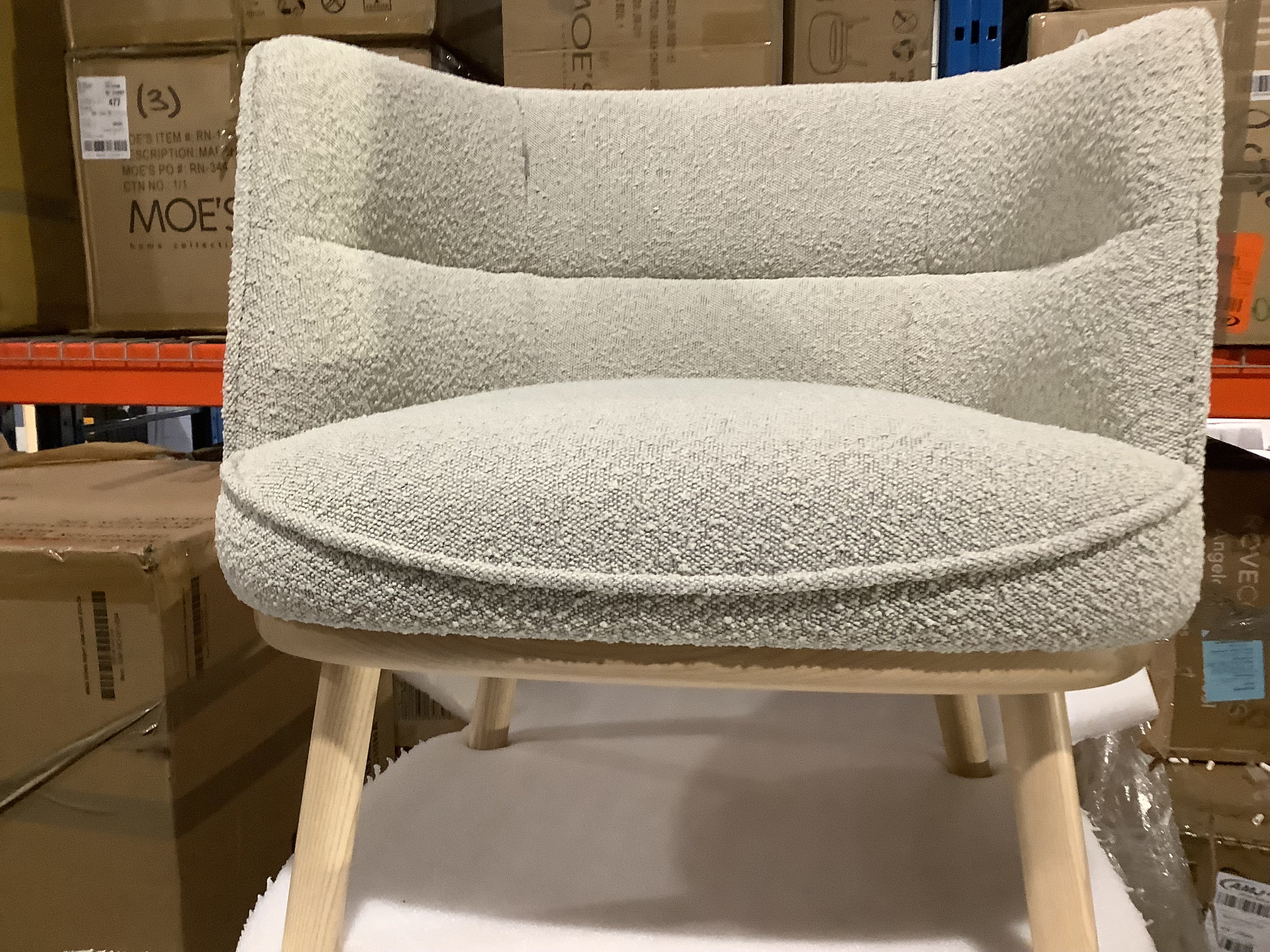 Nook Warm Frost Lounge Chair (minor damage)