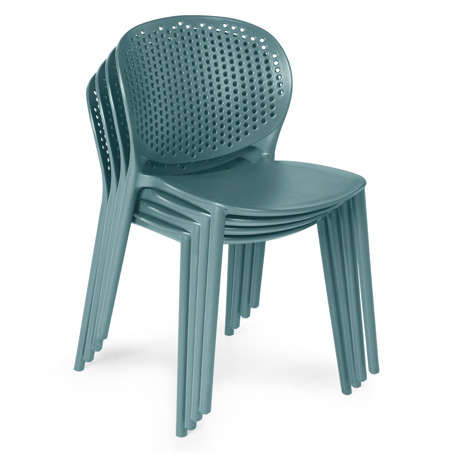 Blue Stackable Dining Chair (set of 2)