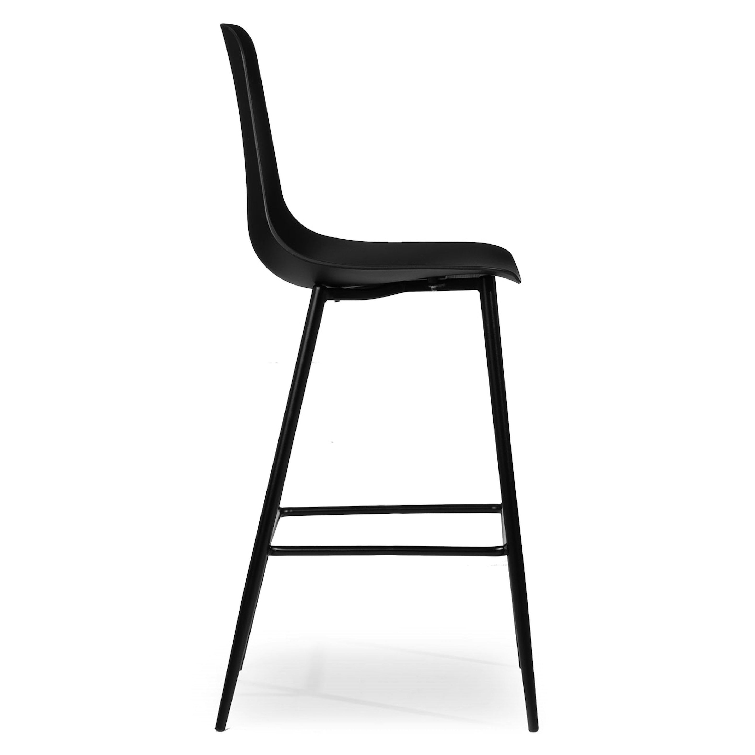 Pure Black bar stool