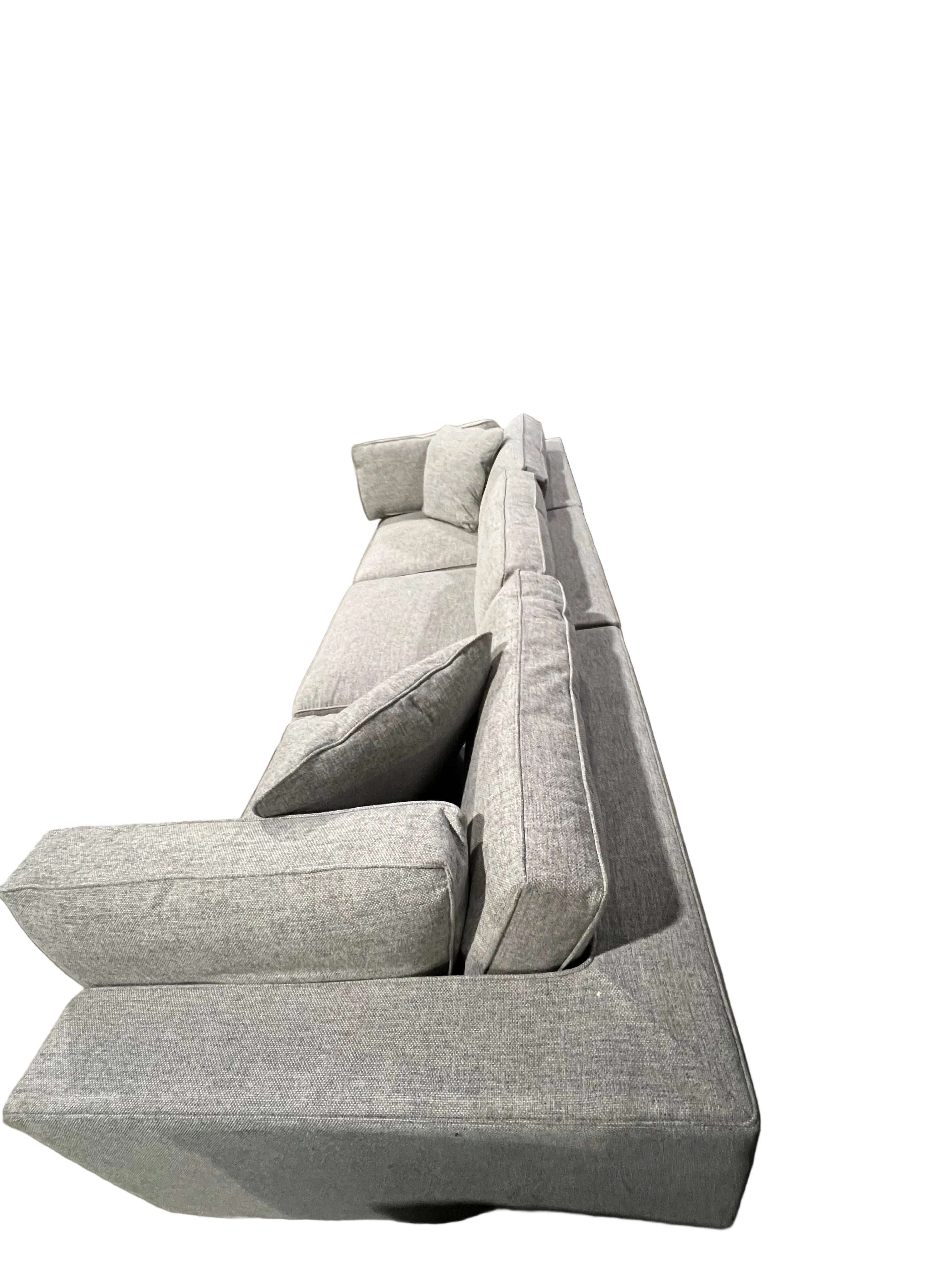 NOA Coastal 3-Piece Modular Sofa (Grey)