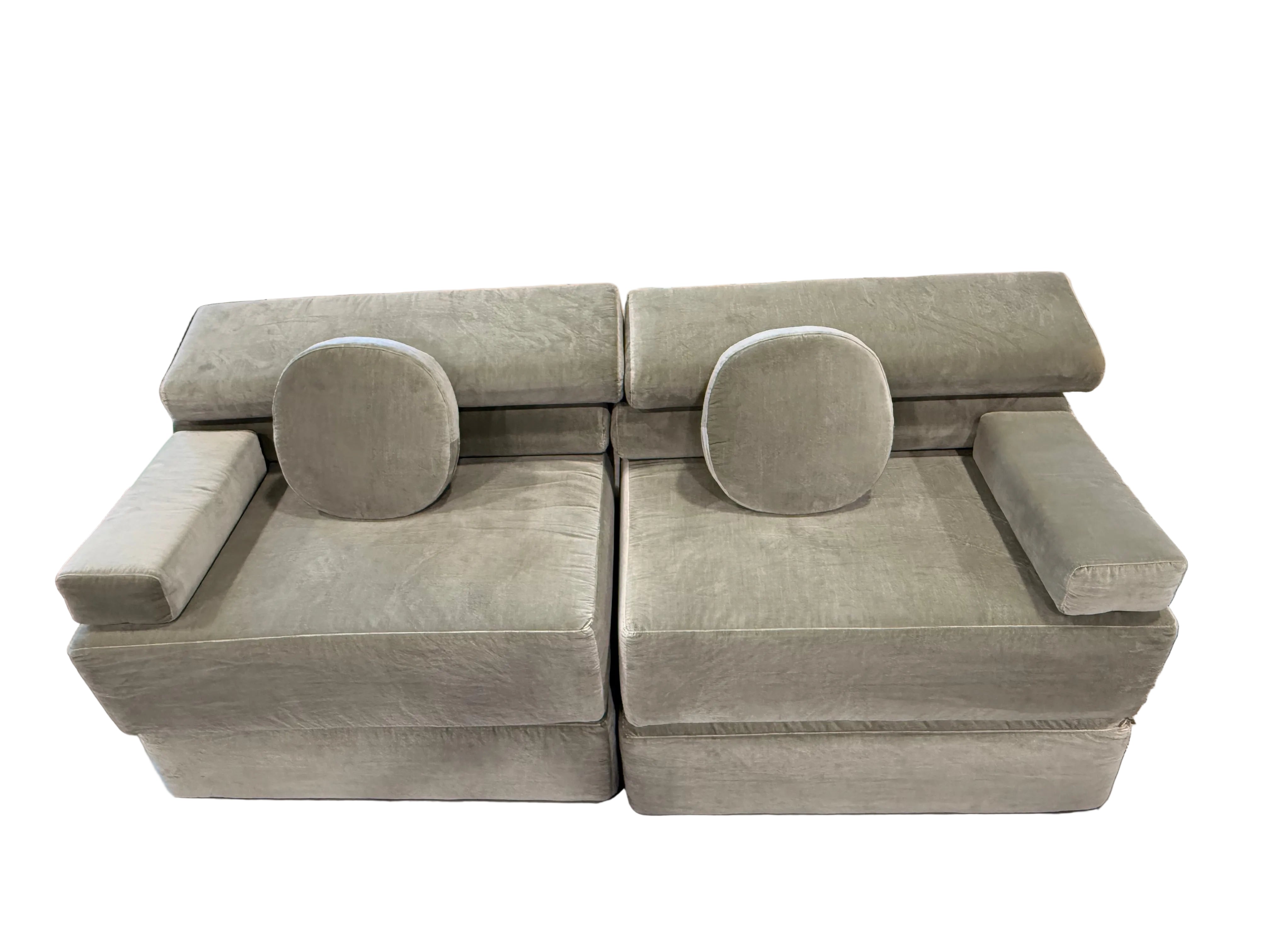 Sage Velvet - Nuvo Modular Sofa