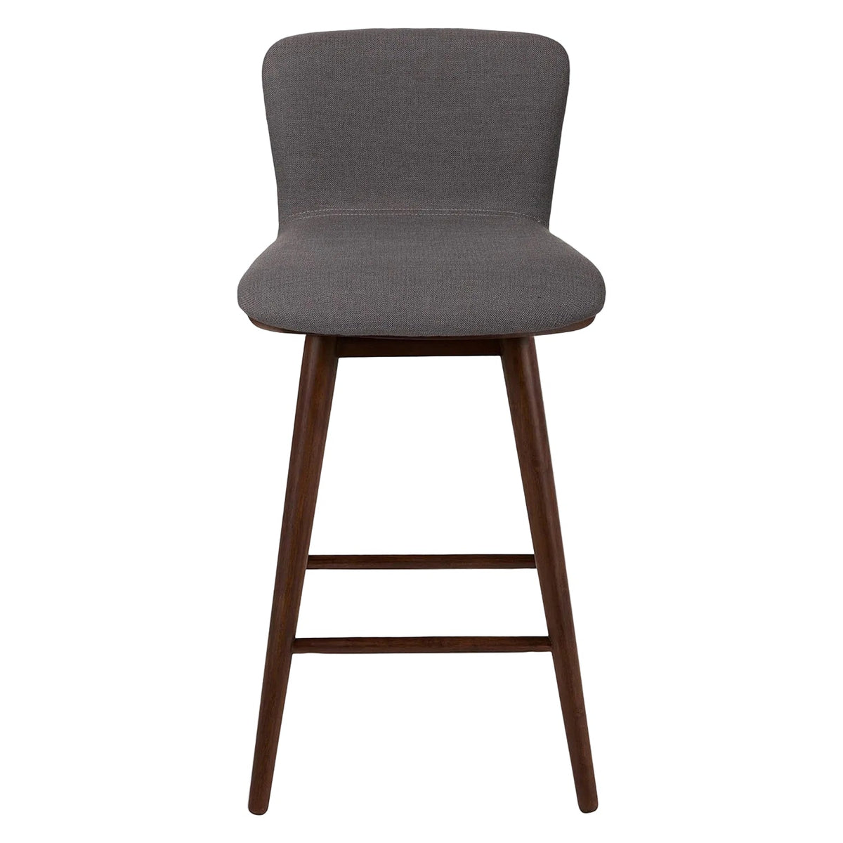 Gray Walnut Swivel Counter Stool