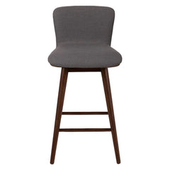 Gray Walnut Swivel Counter Stool