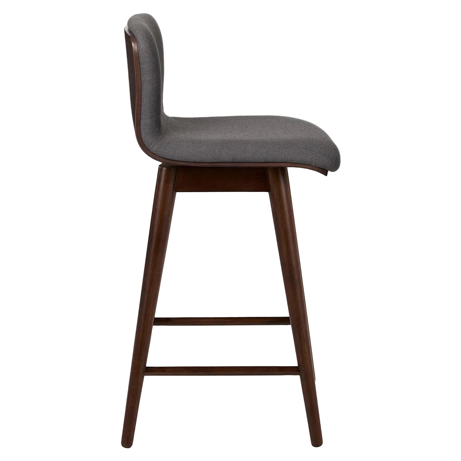Gray Walnut Swivel Counter Stool