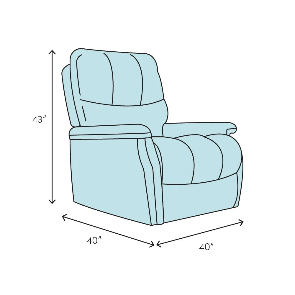 Leather Match Swivel Glider Recliner