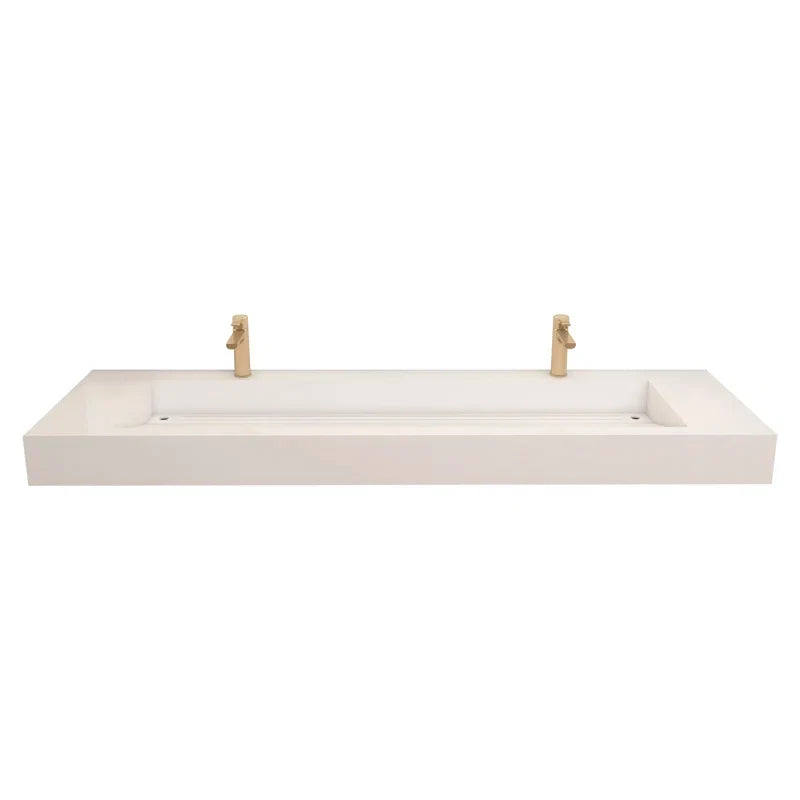 Jessika 71'' Acrylic Double Bathroom Vanity Top with Sink