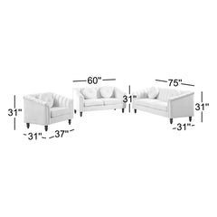 Cranbrook 3-piece sofa set RED