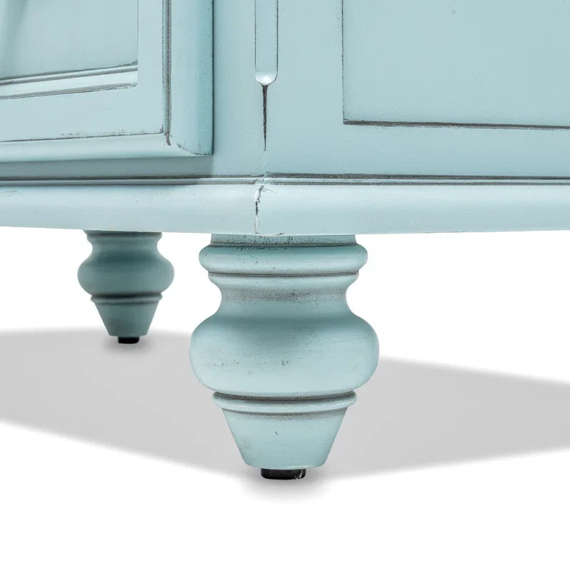 5 - Drawer Coastal Chest Solid Wood (minor Damage)