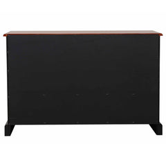 53'' Solid Wood Sideboard black