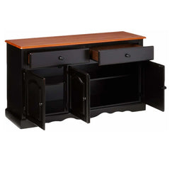 53'' Solid Wood Sideboard black