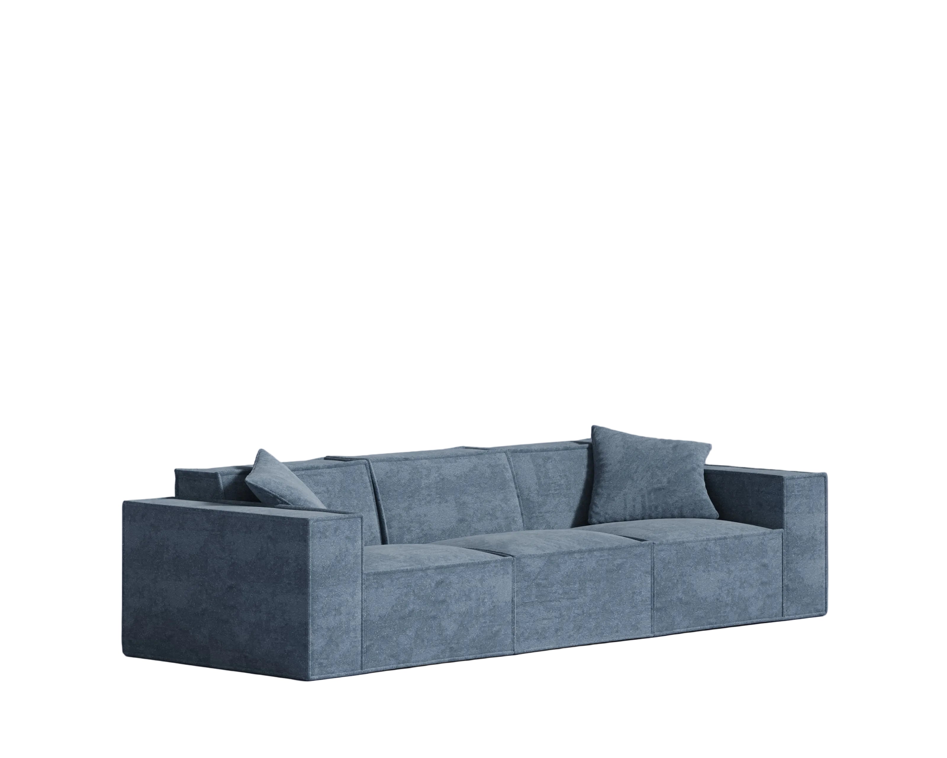 Three Seater-Hydrogen Blue Sofa