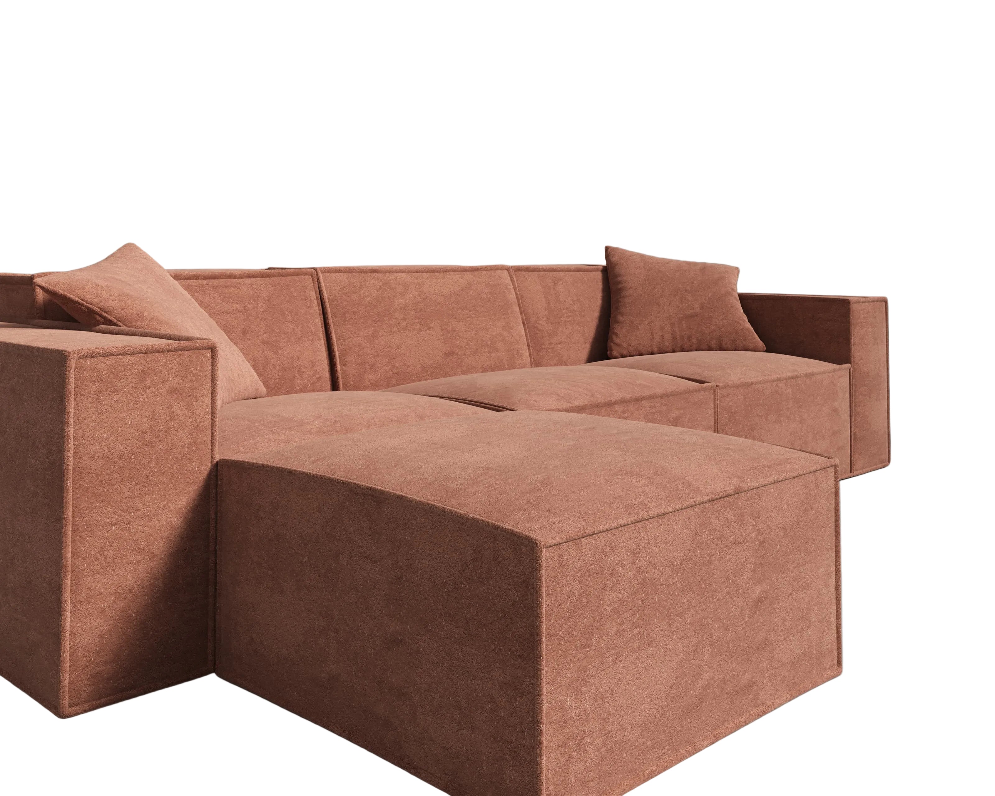 Sectional-Copper Tan
