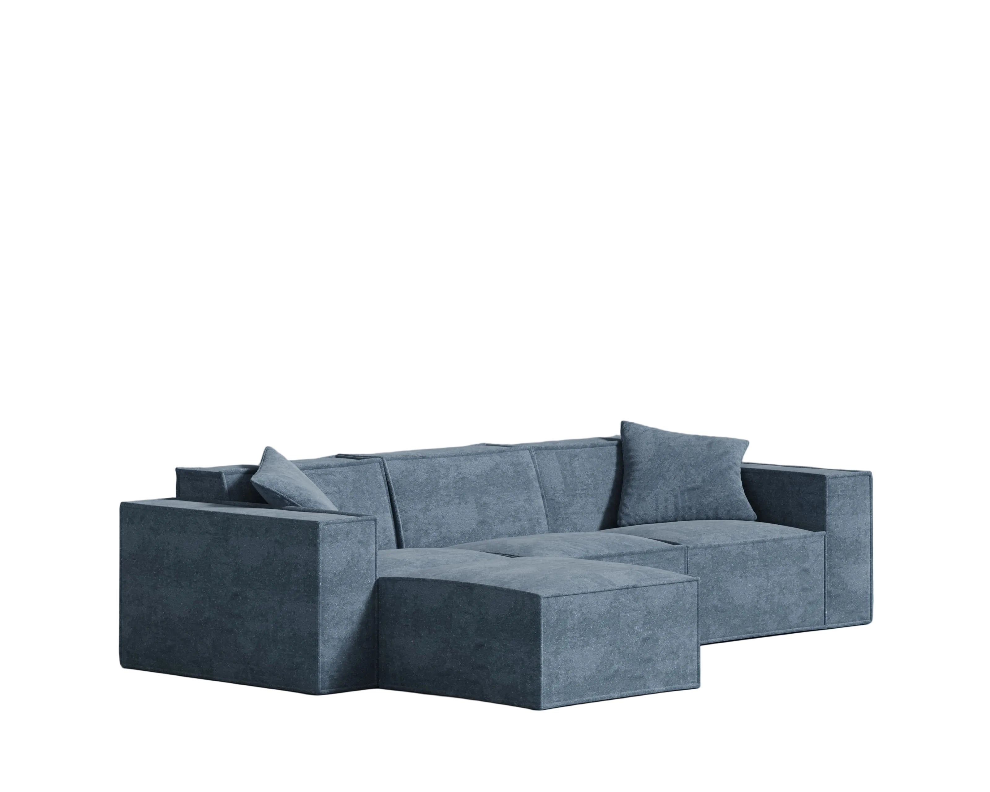 4- PIECE Sofa Sectional  Hydrogen Blue
