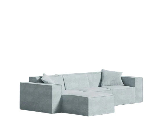 Nitrogen Sky Blue Sectional 4 Piece