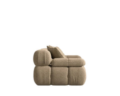 Three Seater Fawn Sofa
