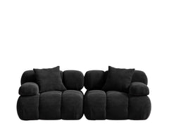 Carbon Black 2-piece sectional