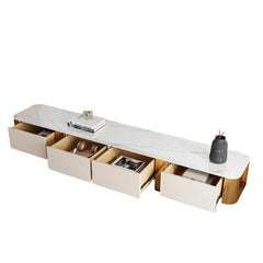 Modern Luxury 79'' Media Console with 4 Drawers