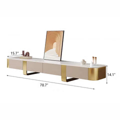 Modern Luxury 79'' Media Console with 4 Drawers