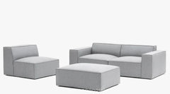 Pacific 4-Piece Grey Sectional