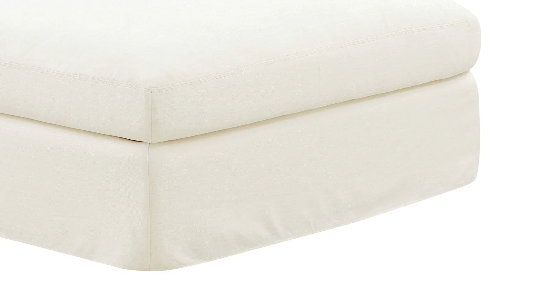Come Together Ottoman Cream Linen (minor damage)