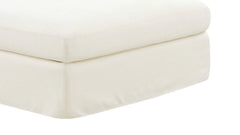 Come Together Ottoman Cream Linen (minor damage)
