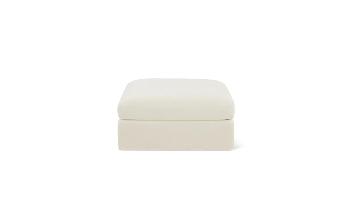 Come Together Ottoman Cream Linen (minor damage)