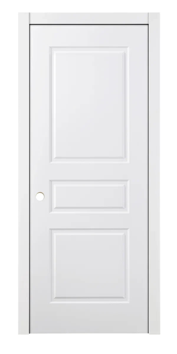 Traditional 3-panel laminated interior door