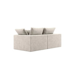 Loveseat Sofa-Helium Cloud