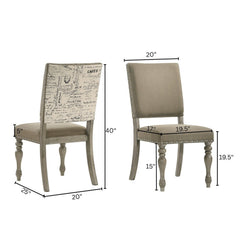 Dining Chair with Nail head (set of 2)