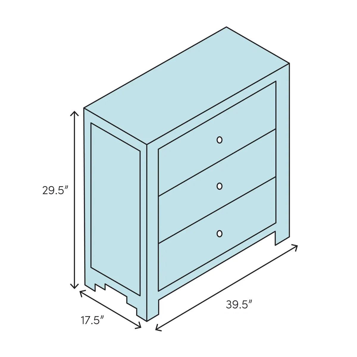 Run 3 Drawer Accent Chest