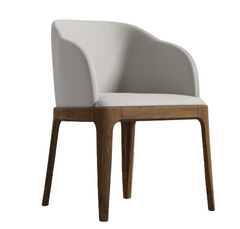 Leather armchair - Trento taupe