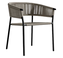Adton outdoor dining chair - Natural cords