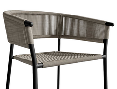 Adton outdoor dining chair - Natural cords