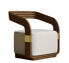 Curved  Lounge Chair - Alessund