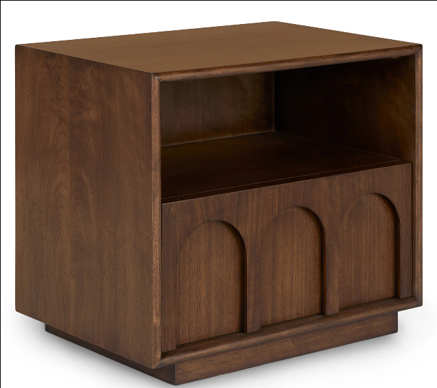 Prime Nightstand 1 drawer Walnut (Minor damage)