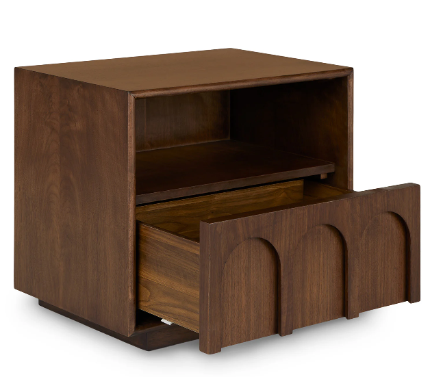 Prime Nightstand 1 drawer Walnut (Minor damage)