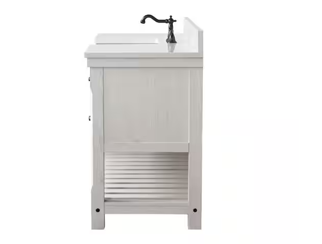 Wesley 60 in. W x 22 in. D Bath Vanity White with White Sink