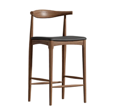 Trento Jet Walnut Counter Stool