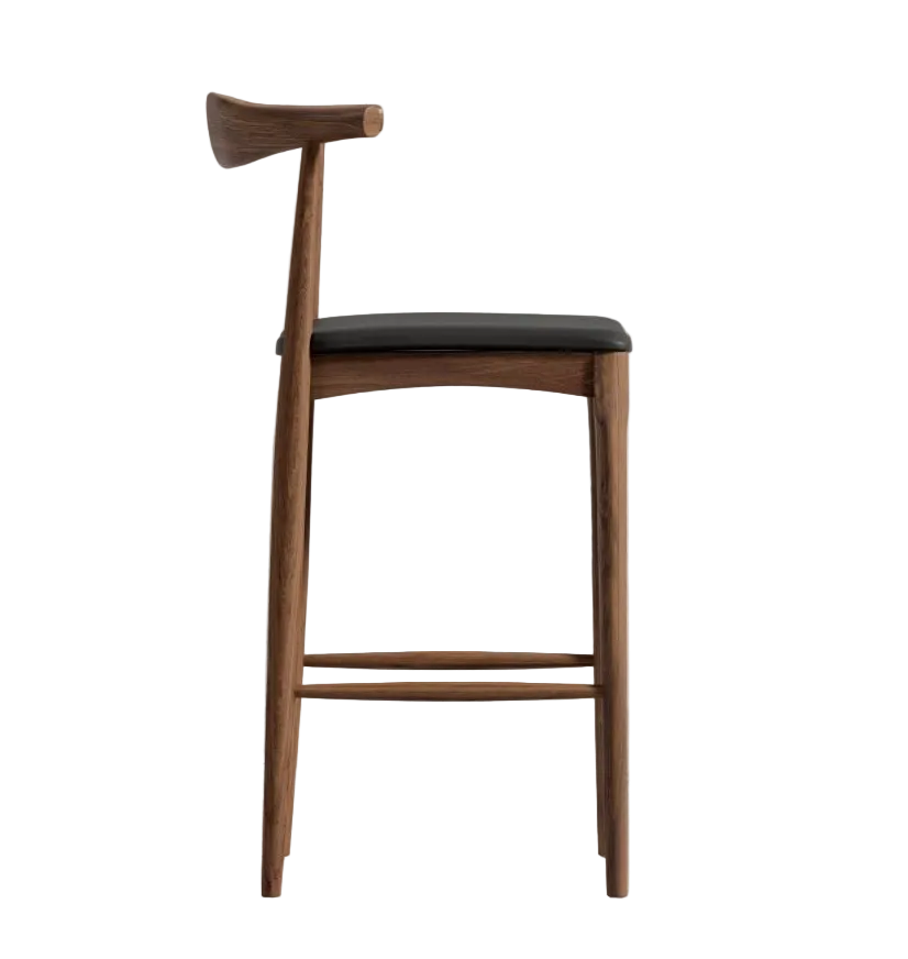 Trento Jet Walnut Counter Stool