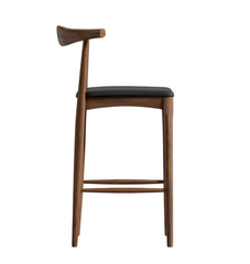 Trento Jet Walnut Counter Stool