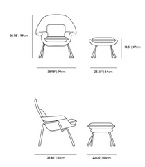 Solstice Chair and Ottoman