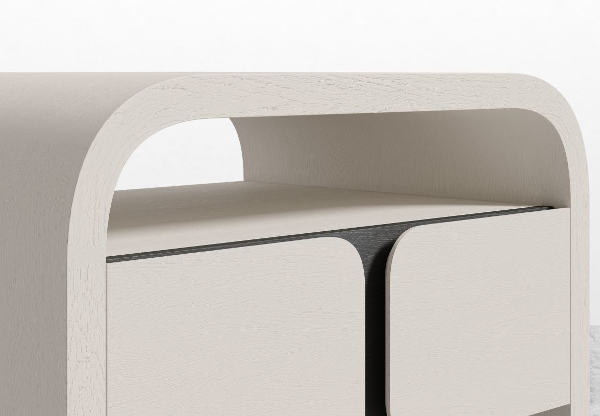Matte Lacque Vienna Nightstand