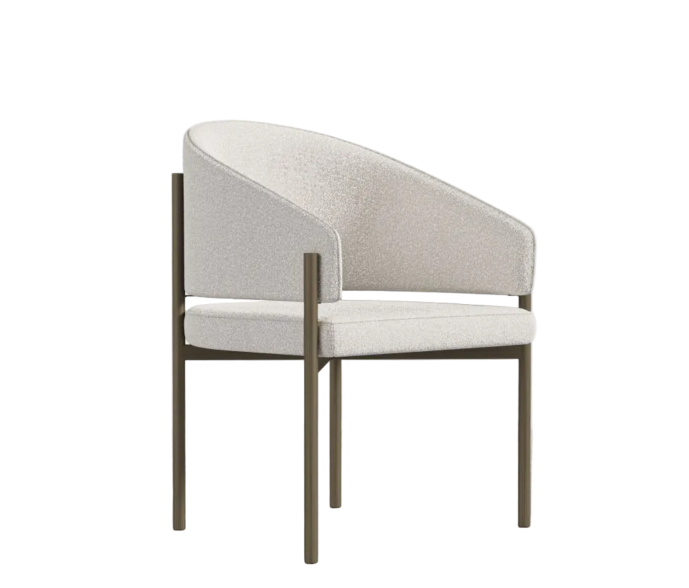 Pearl Brass Dining Chair