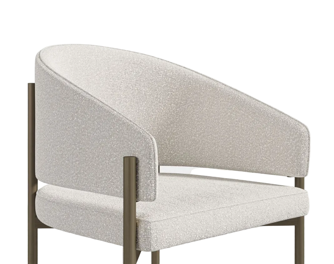 Pearl Brass Dining Chair