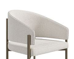 Pearl Brass Dining Chair