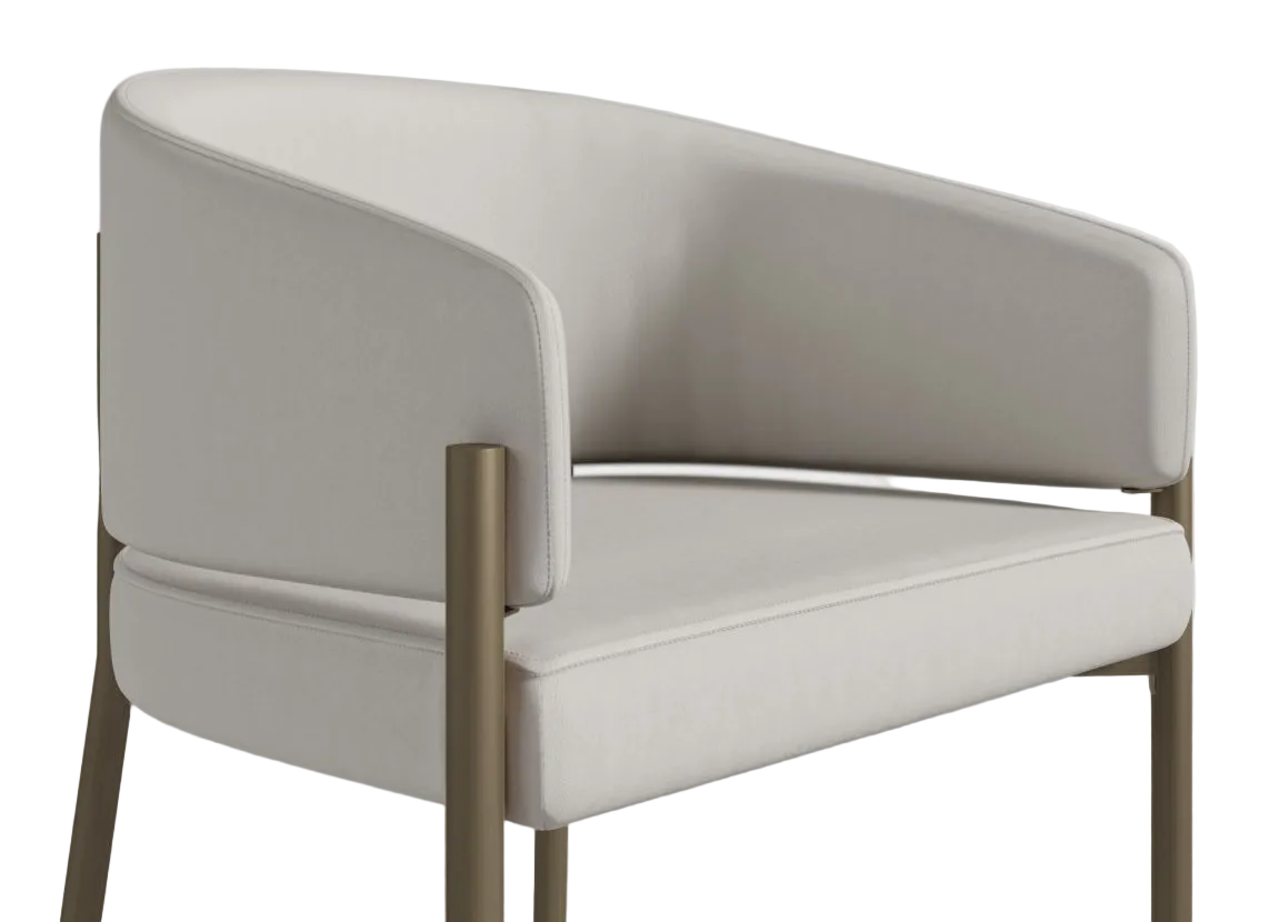Trento Taupe - Solana Counter Stool