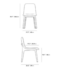 Monaco Grey - Aubrey side chair